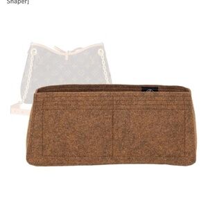 NEW Zoomoni Brown Felt Bag Organizer for Louis Vuitton CarryAll BB